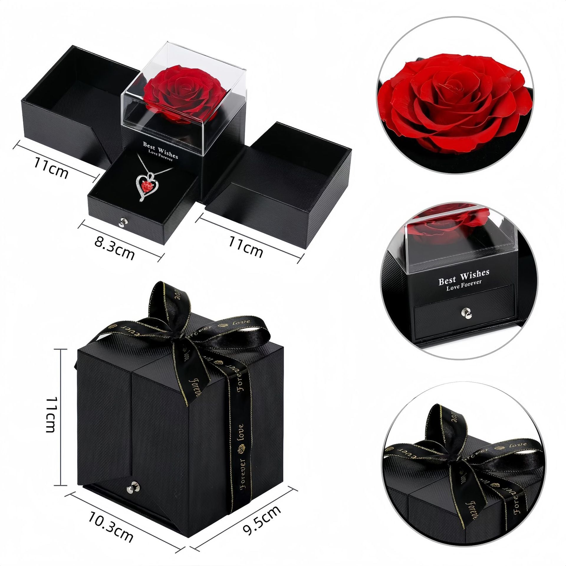 Cross-border European And American Hot-selling Unlimited Love Heart-shaped Pendant Necklace Female Temperament Versatile High-end Collarbone Necklace Decoration