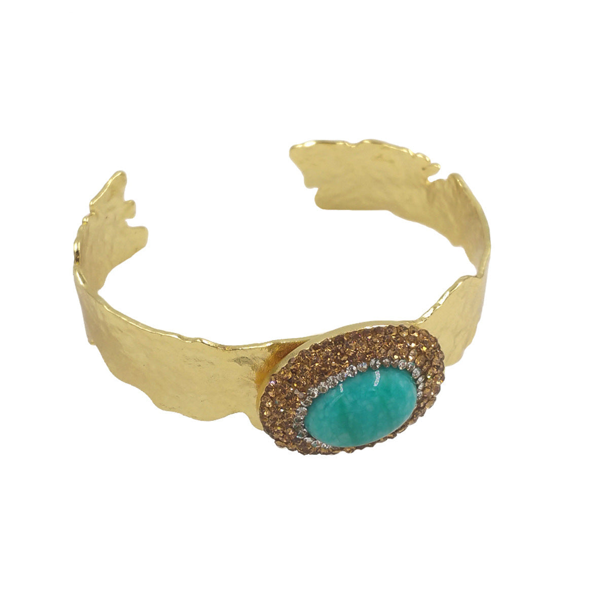 WT-B628 European Style Retro Court Style Gem Rhinestone Adjustable Brass Expensive Bracelet Accessories For Men And Women