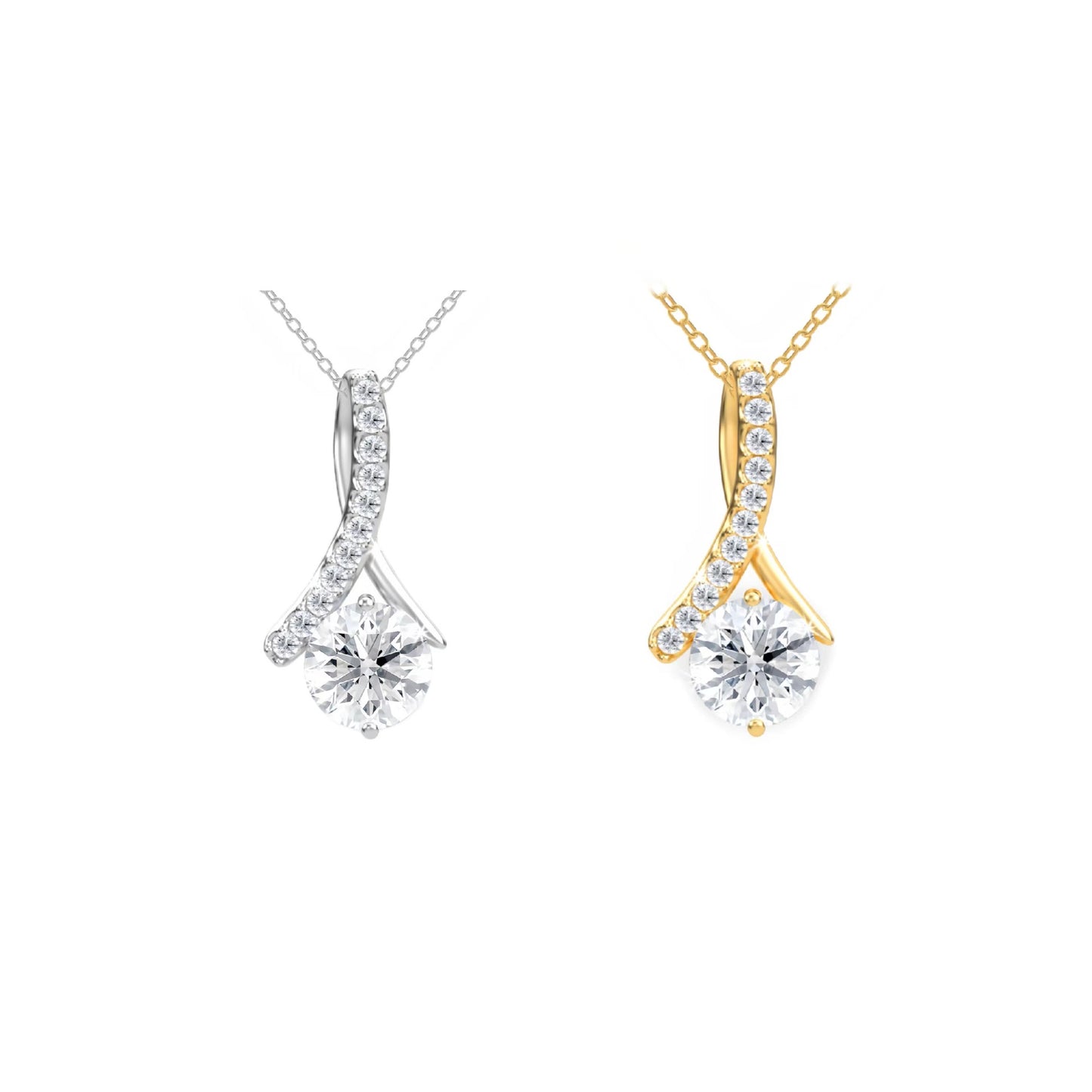 Cross-border Amazon Explosive Herringbone Pendant Necklace Women's European And American Hot Selling Simple Fashion High-end Collarbone Necklace