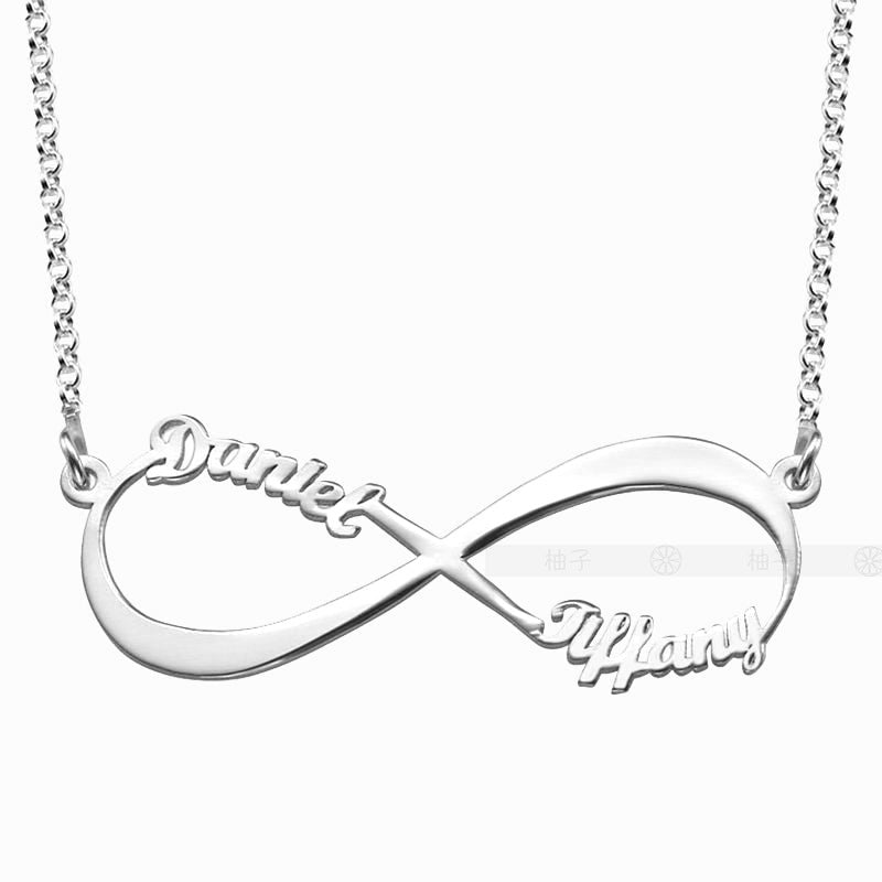 Spot Cross-border Unlimited Large Eight-character Diy Name Necklace Mother&#039;s Day Girlfriends Name Necklace Source Manufacturers Wholesale