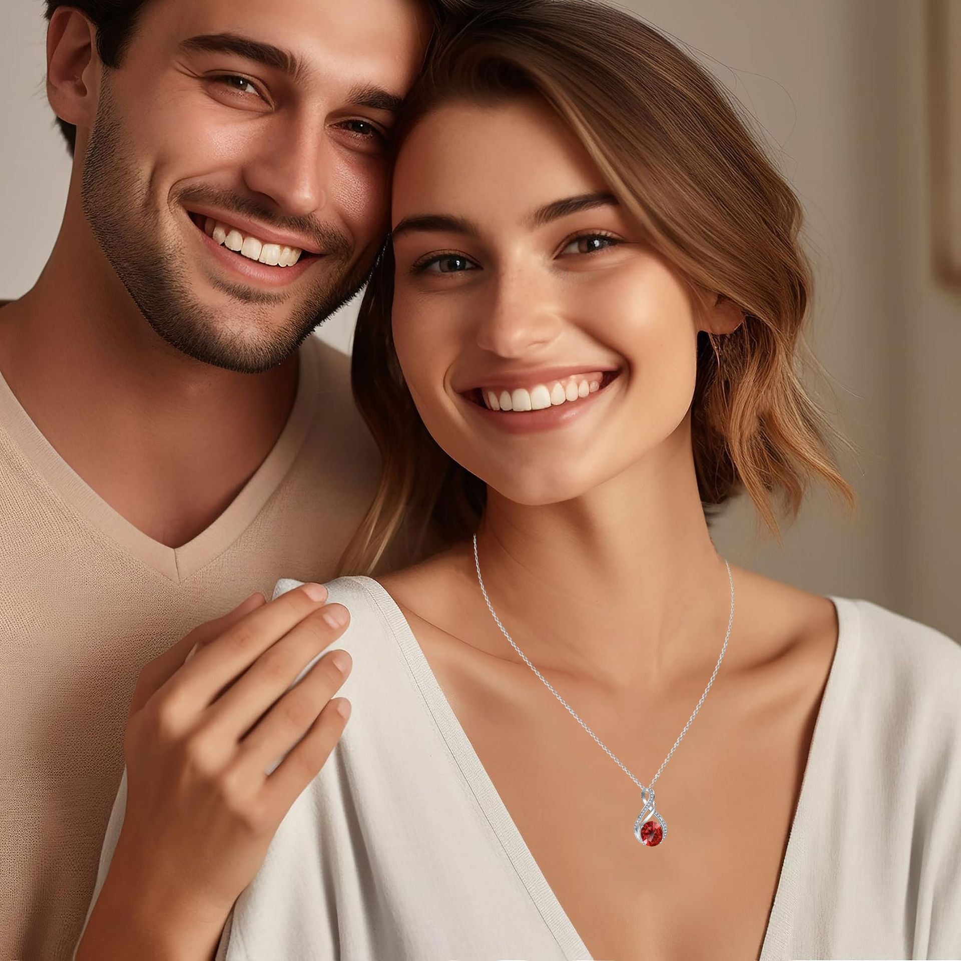 Cross-border Amazon New Unlimited Love S-shaped Irregular Pendant Necklace For Women Versatile High-end Collarbone Necklace