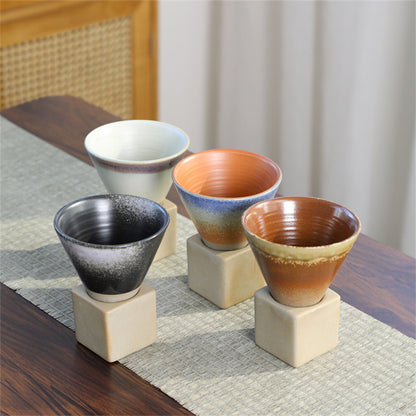 Japanese-style Stoneware Mug Creative Cross-border Cup Amazon Explosions Ins Style Cup Ceramic Vintage Coffee Cup