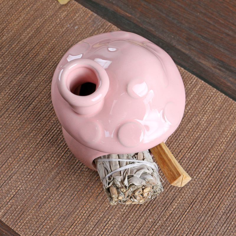 Morandi Color Candle Holder Scandinavian Style Home Decoration White Candle Holder Ornament Sage Burning Plate