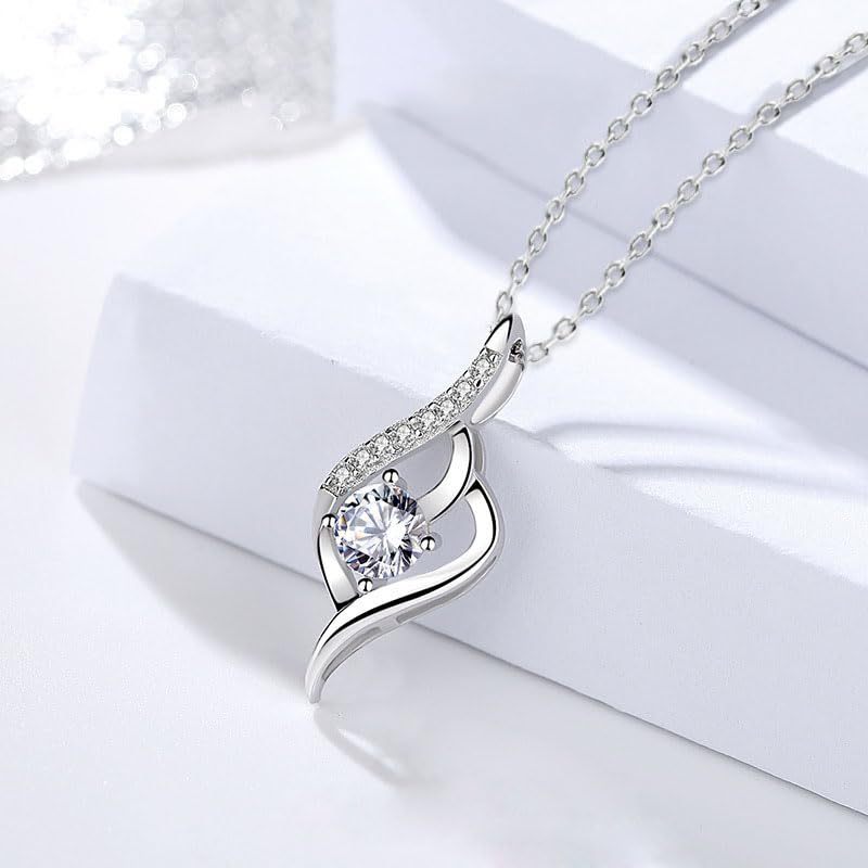 Cross-border Amazon Hot Cupid Arrow Pear-shaped Drill Pendant Necklace For Women's Versatile High-end Collarbone Necklace