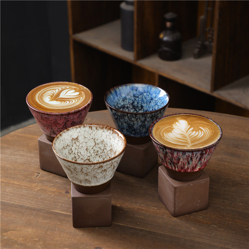 Japanese-style Stoneware Mug Creative Cross-border Cup Amazon Explosions Ins Style Cup Ceramic Vintage Coffee Cup