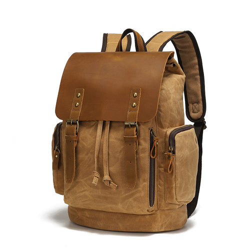 Desert Tan Heritage Pack — Full-Grain Leather Flap