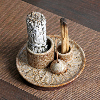 Morandi Color Candlestick Nordic Style Home Decoration Candle Holder Sage Decoration Holy Wood Tray