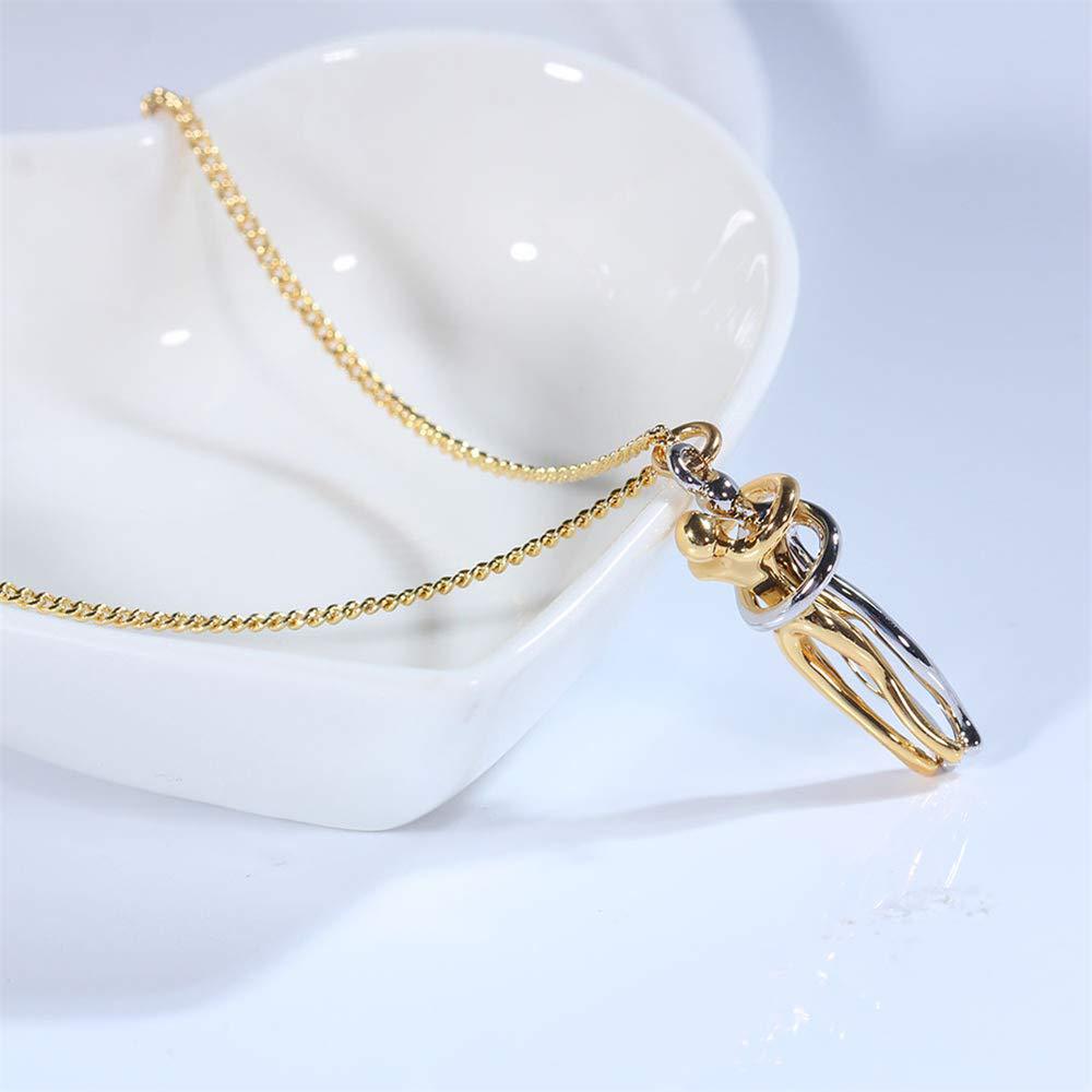 Amazon's New Embrace Couple Necklace Cross-border European And American Hot-selling Temperament, Fashionable, Versatile And High-end Collarbone Necklace