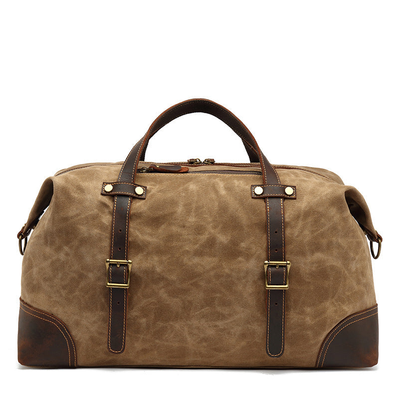 Handheld Travel Bag European And American Retro Waterproof Canvas Travel Bag Luggage Bag Sports Storage Bag Amazon Hot Model