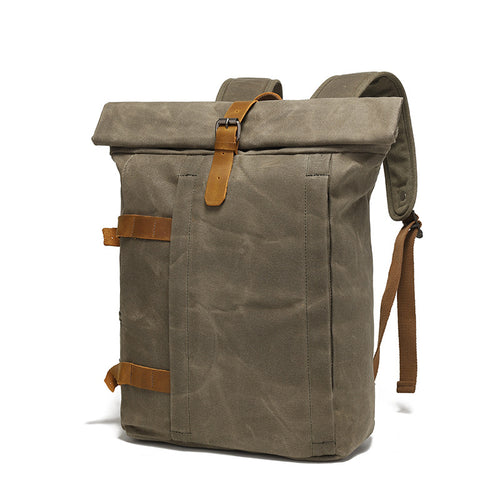Urban Roll-Top Pack — Sage Canvas