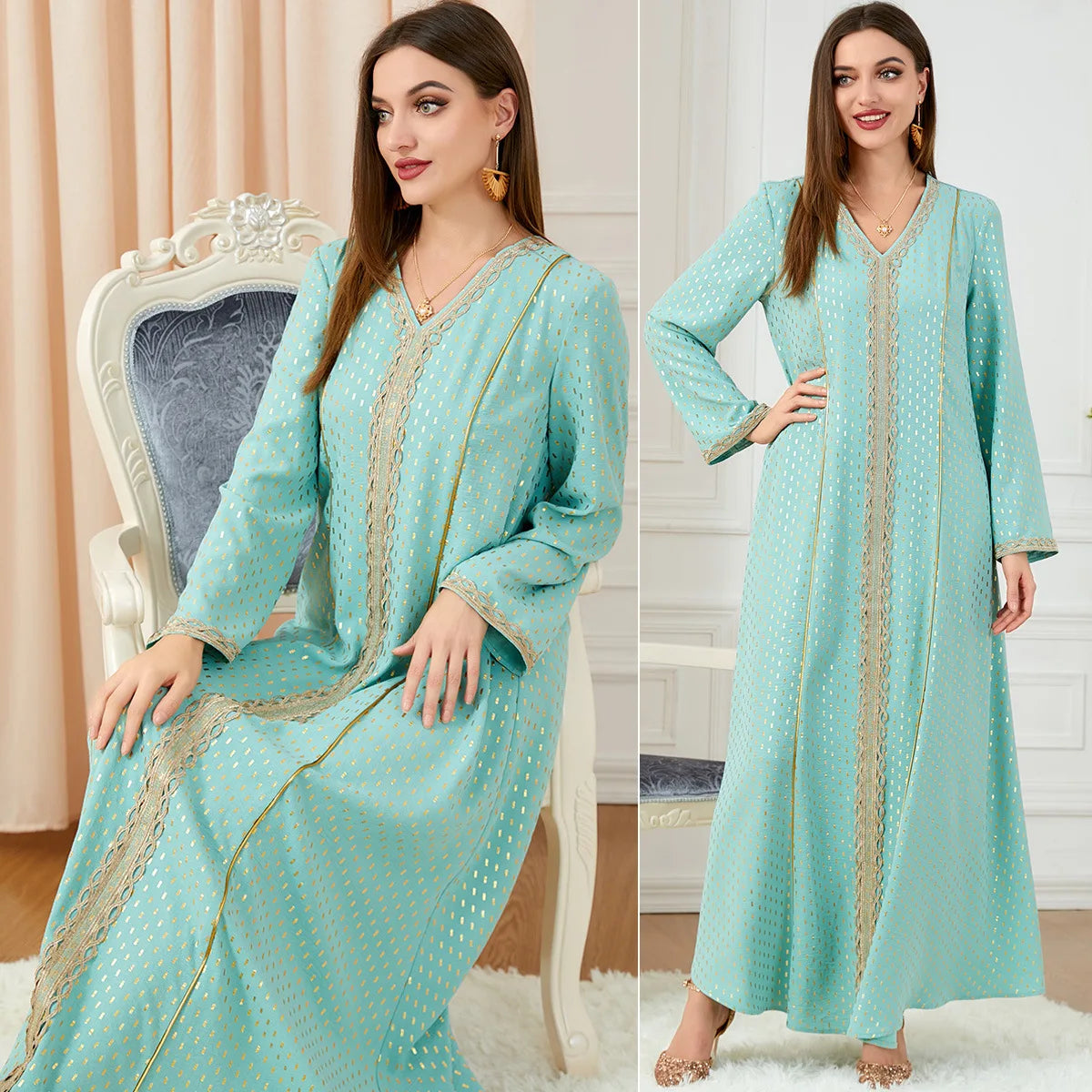 Elegant Kaftan with Appliques My Store