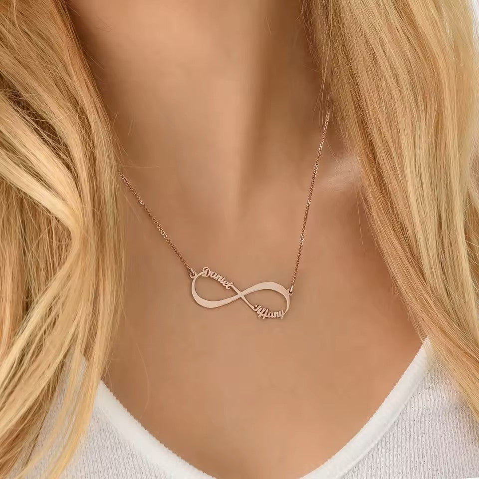 Spot Cross-border Unlimited Large Eight-character Diy Name Necklace Mother&#039;s Day Girlfriends Name Necklace Source Manufacturers Wholesale Mood Royal