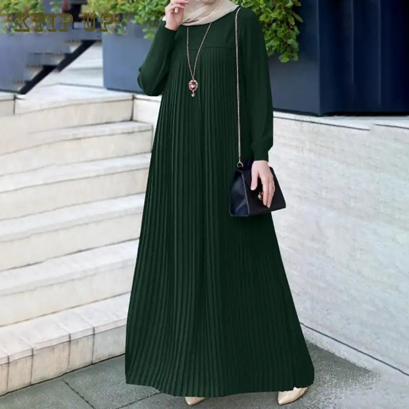 Elegant Pleated Jilbab Dress My Store