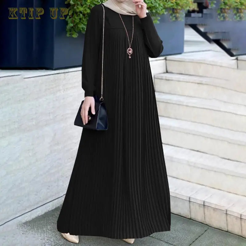 Elegant Pleated Jilbab Dress My Store