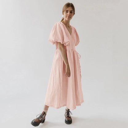 Vintage 100% Cotton  Sleeve Maxi Dress My Store