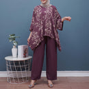 Floral Blouse Wide Leg Trouser Set My Store