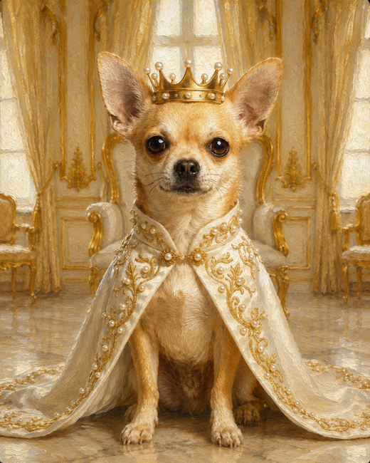 White and Gold Queen 2