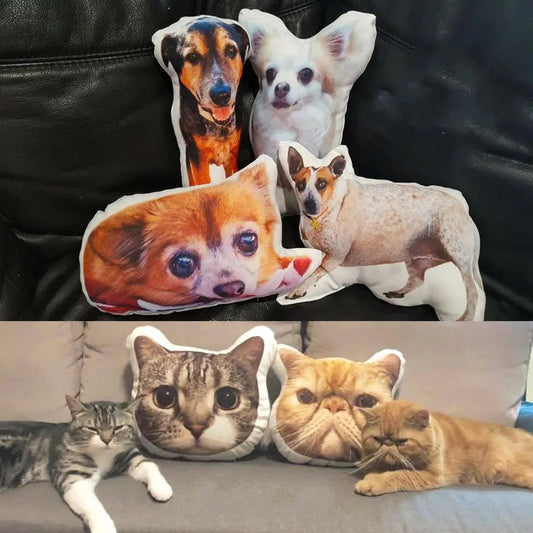 Custom Photo Shaped Pillow with Voice Recording – Personalized Sound Gift Inkedjoy