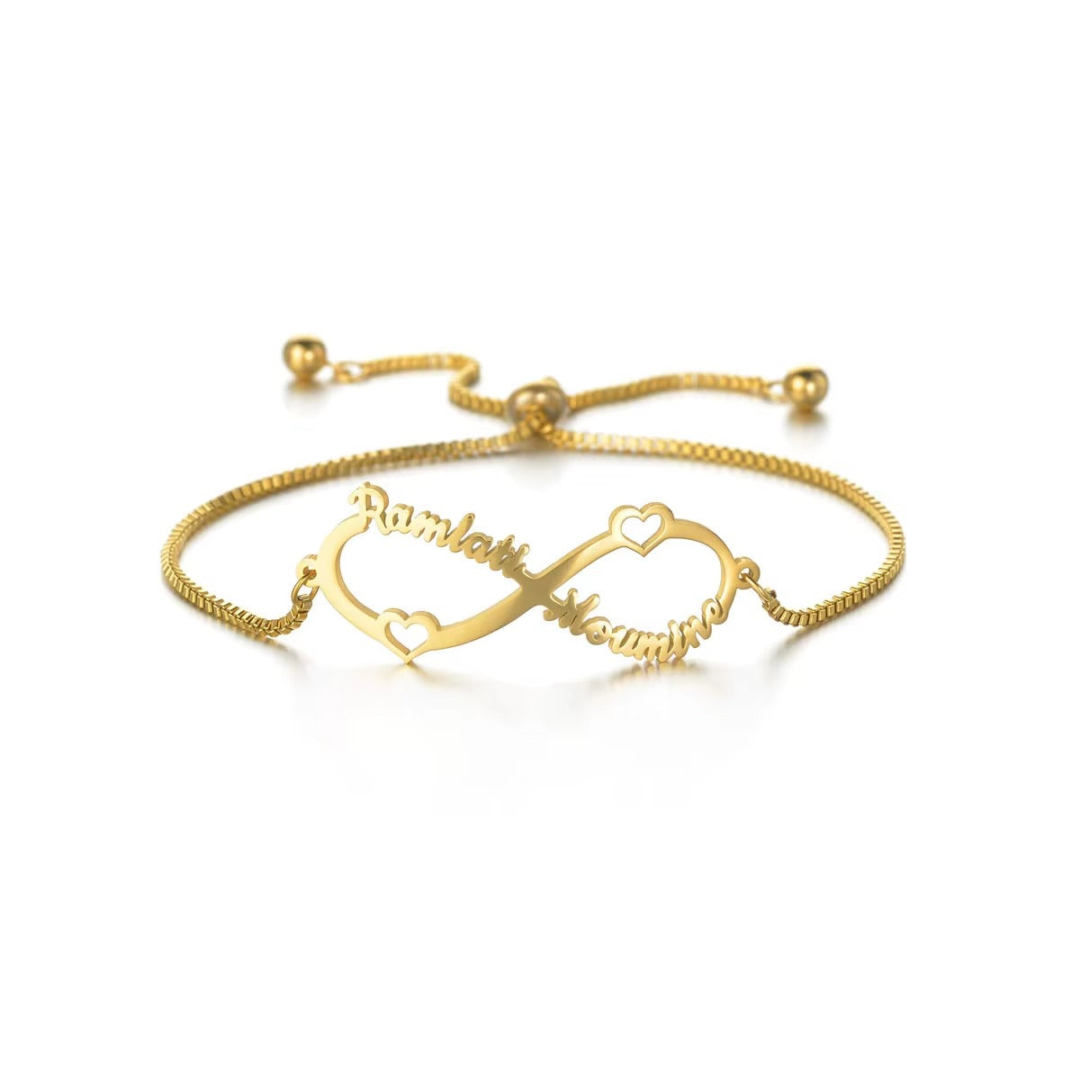 Unlimited Symbol Name Bracelet Custom Infinity 8-character Adjustable Stretch Letter Bracelet Tide Mood Royal