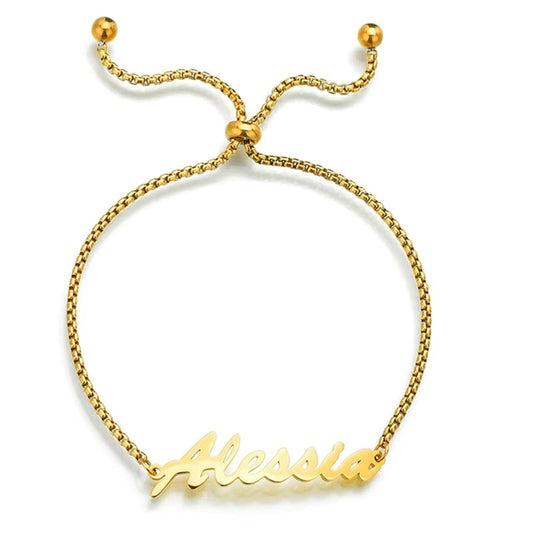 Personalized Stainless Steel Name Bracelet Mood Royal