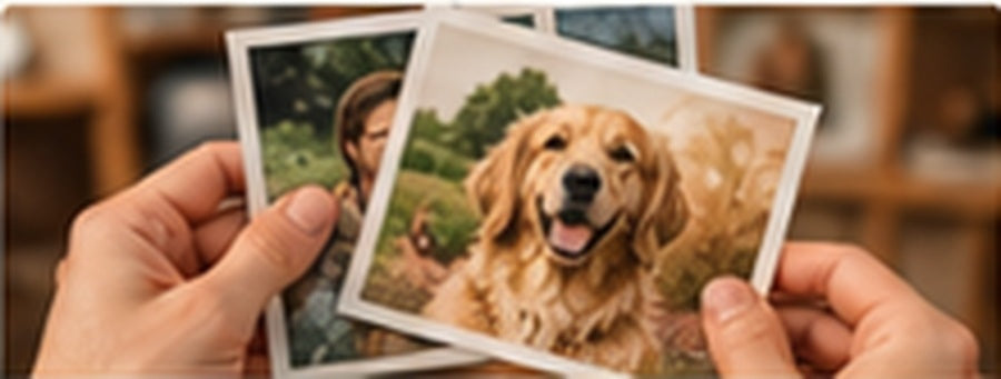 Choosing photos for a personalised portrait