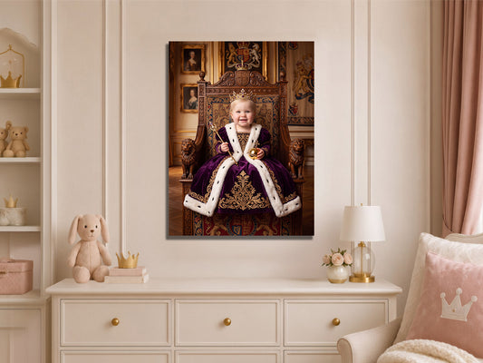 Personalised Baby Portrait Canvas