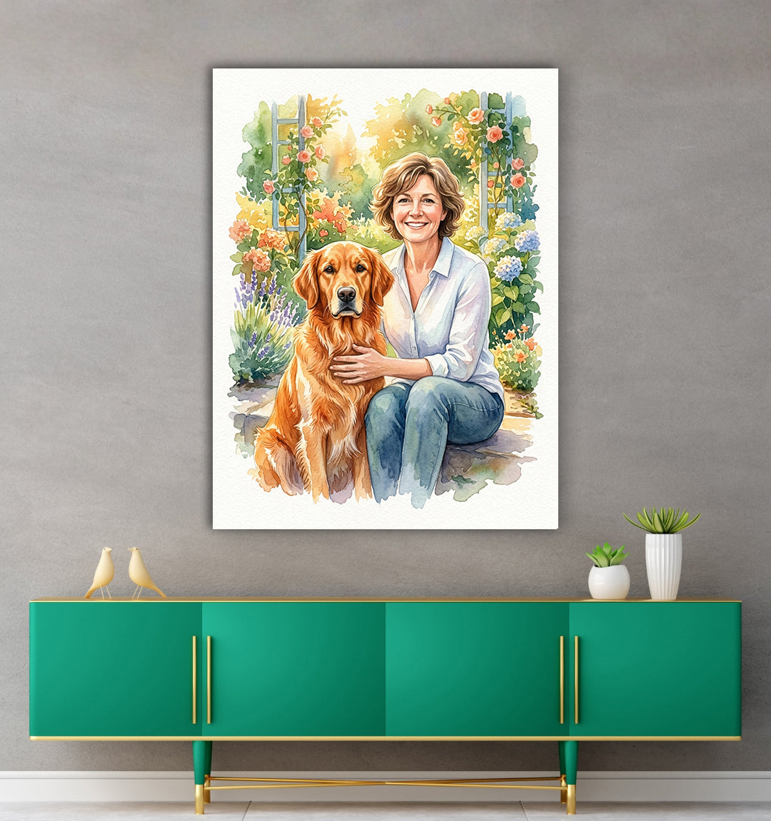 Personalised Pet Owners Portrait