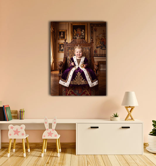 Personalised Baby Portrait Canvas